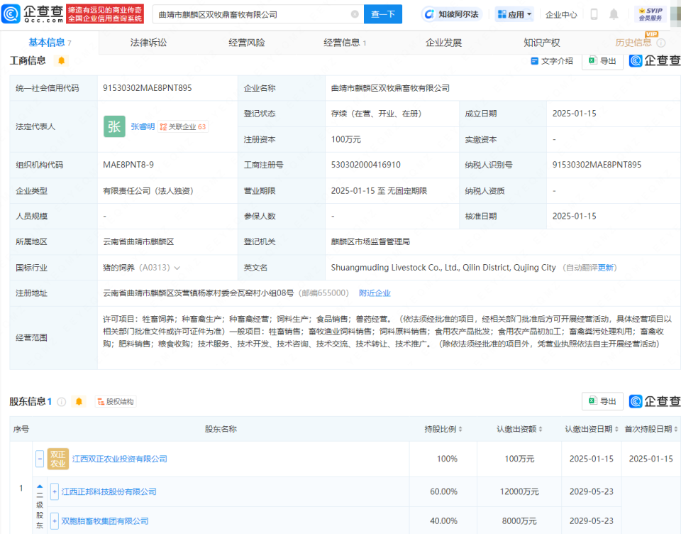 正邦科技成立畜牧公司，加速布局畜牧漁業飼料銷售